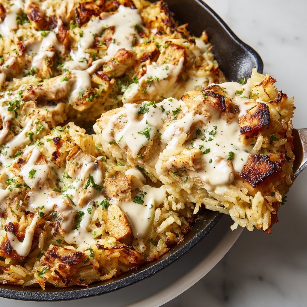Creamy Chicken Rice Skillet