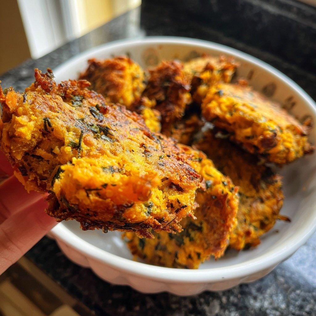 Baked Sweet Potato and Lentil Patties
