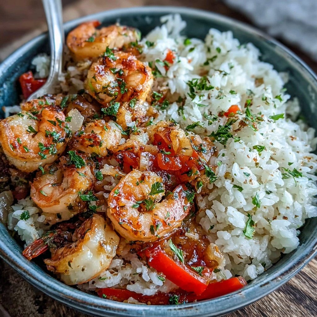 Easy Healthy Shrimp And Rice Bowl