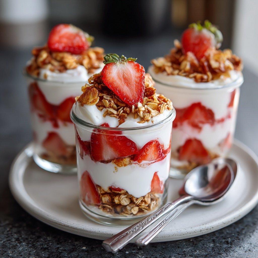 Strawberry Yogurt Breakfast Cups