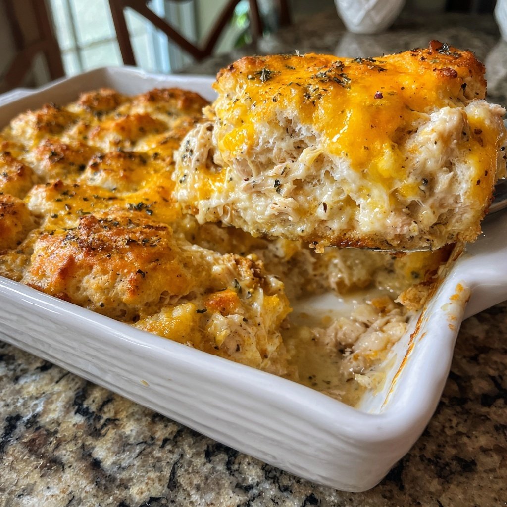 Chicken And Biscuit Casserole