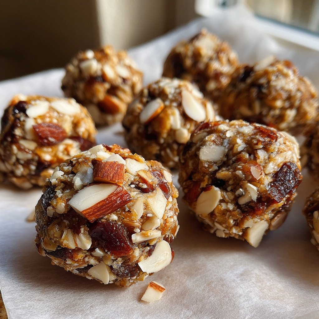 Healthy Almond Date Snack Bites