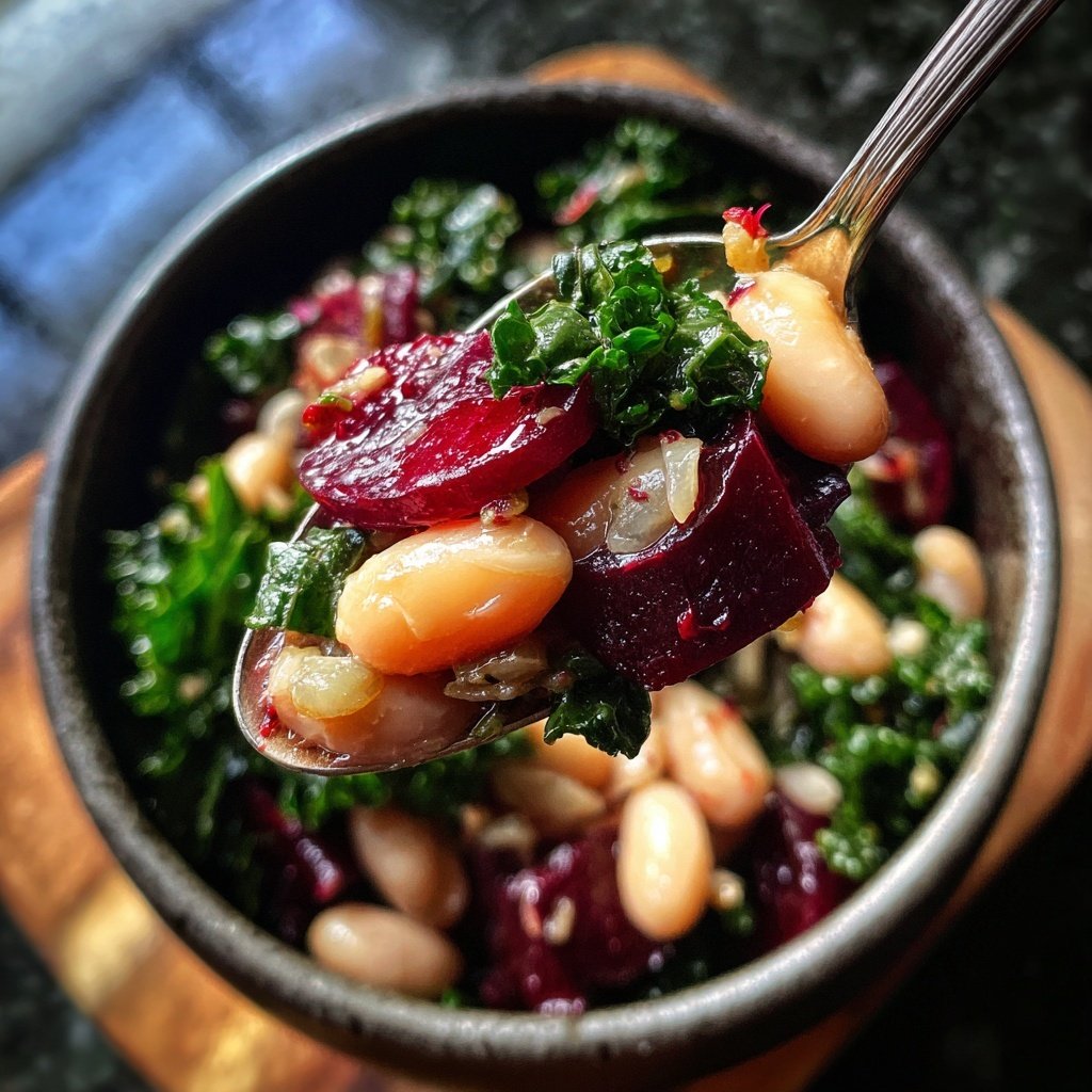 Roasted Beet White Bean Grain Bowl
