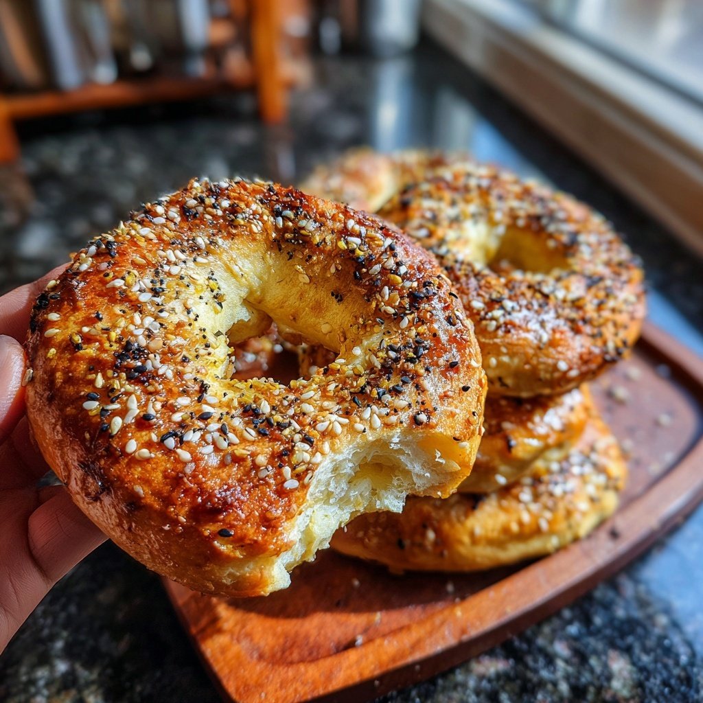Greek Yogurt Protein Bagels