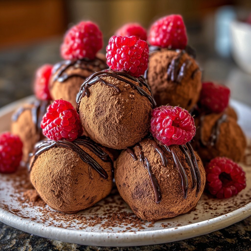 Chocolate Raspberry Truffles