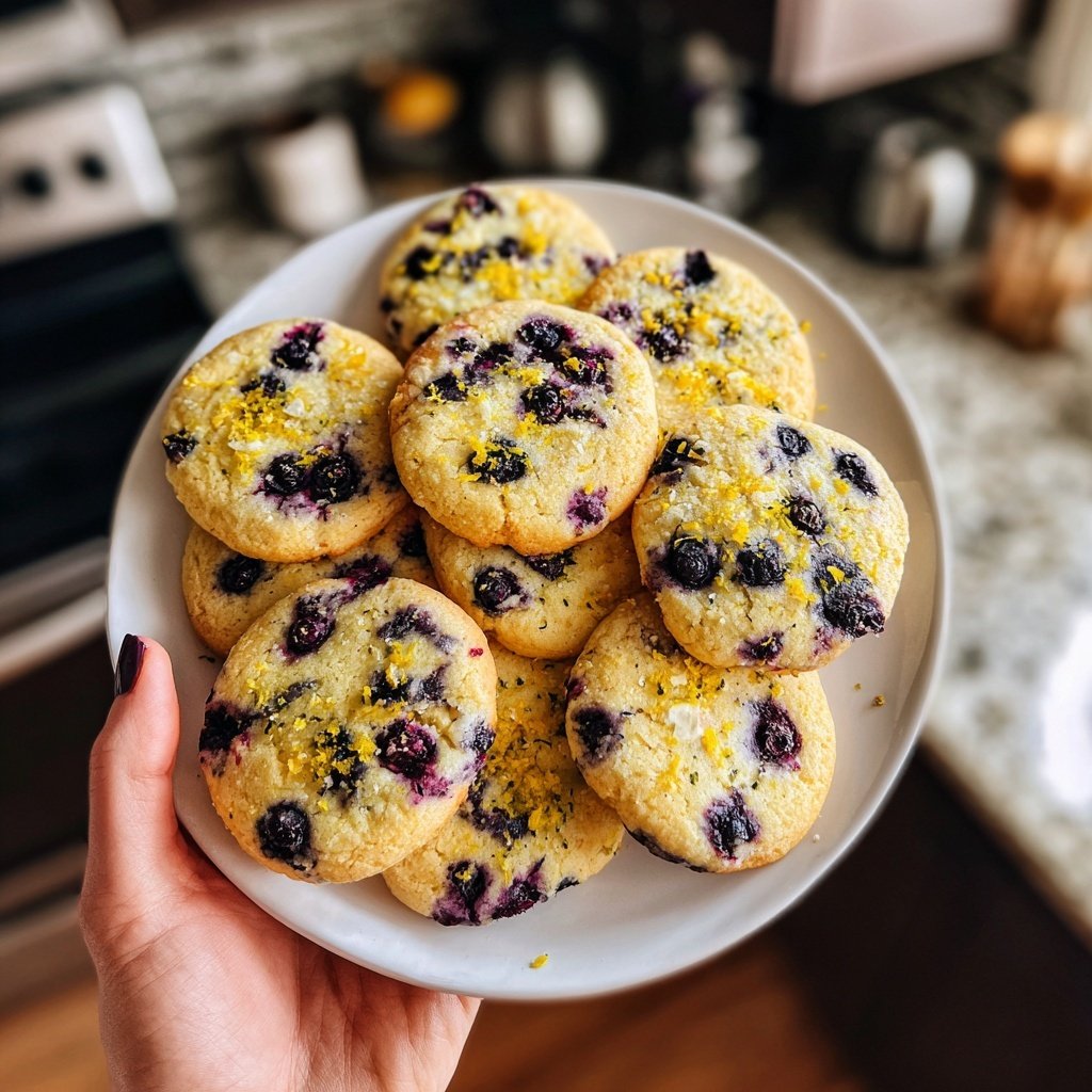 Spring Lemon Blueberry Cookies