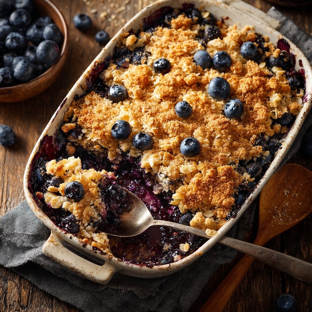 Blueberry Breakfast Oatmeal Bake
