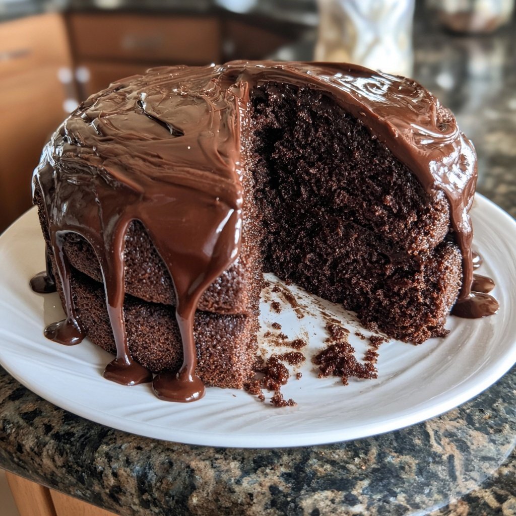 Moist Chocolate Layer Cake From Scratch