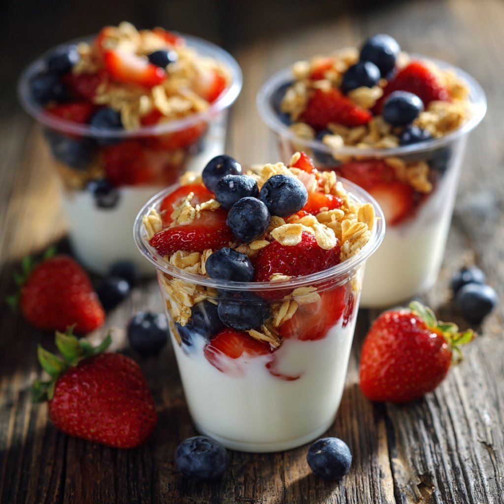 Healthy Yogurt Fruit Snack Cups