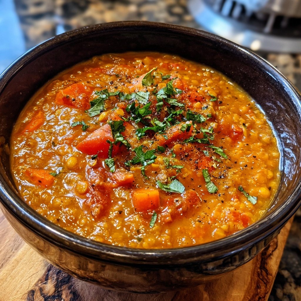 Creamy Tomato Lentil Stew