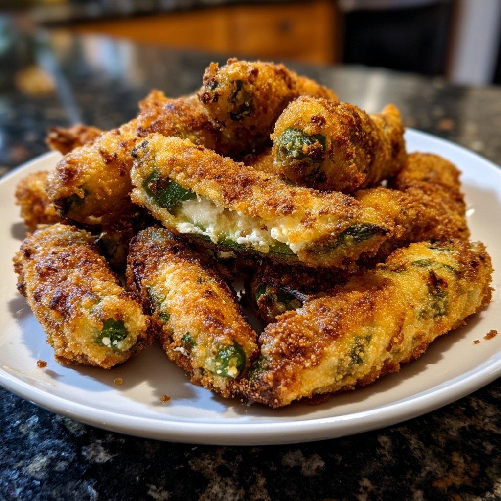 Jalapeno Poppers with Feta Cheese
