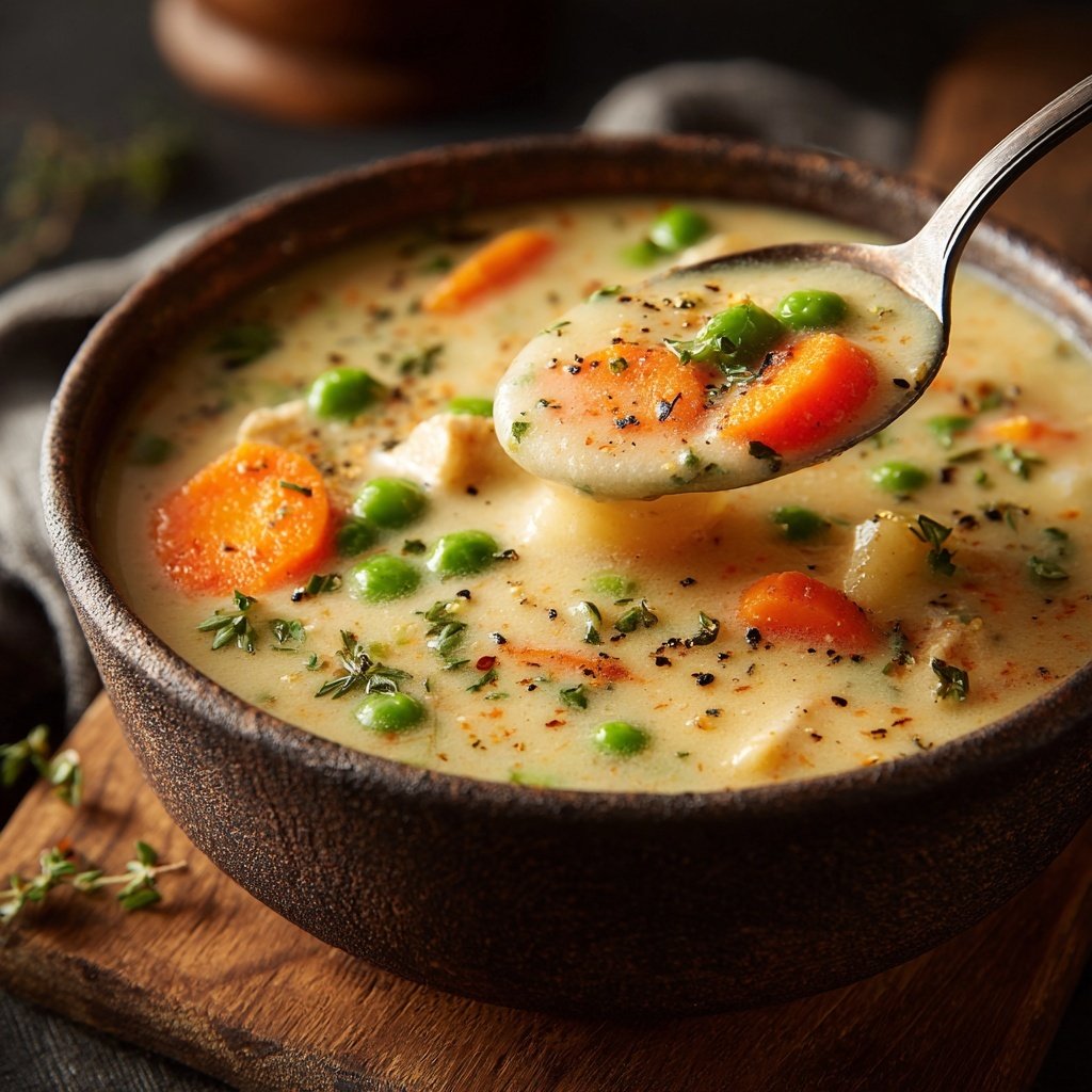 Creamy Chicken And Vegetable Soup
