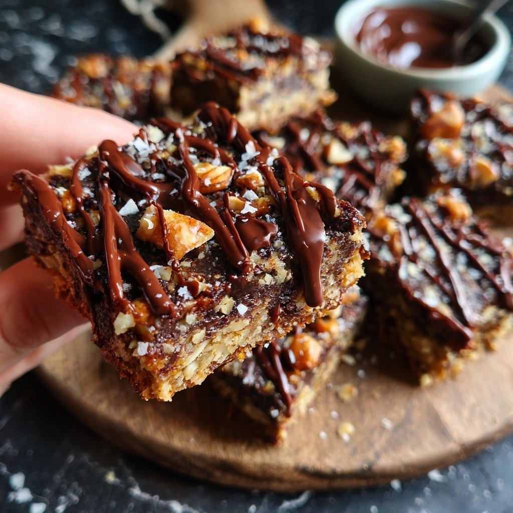 Chocolate Date Tahini Squares