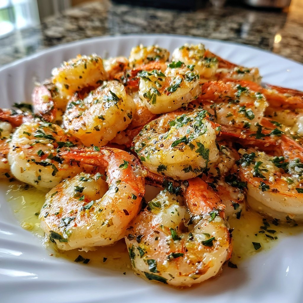 Garlic Butter Shrimp with White Wine