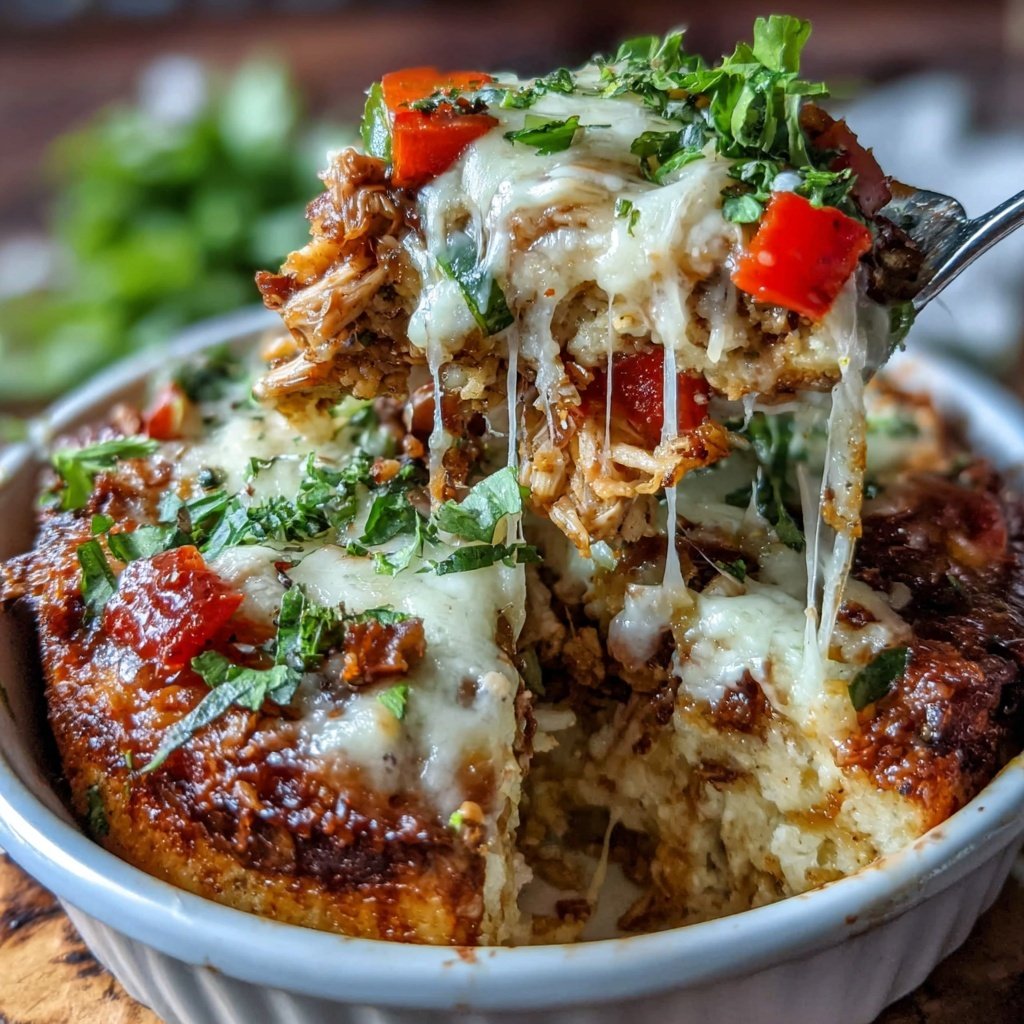 Shredded Chicken Mexican Casserole