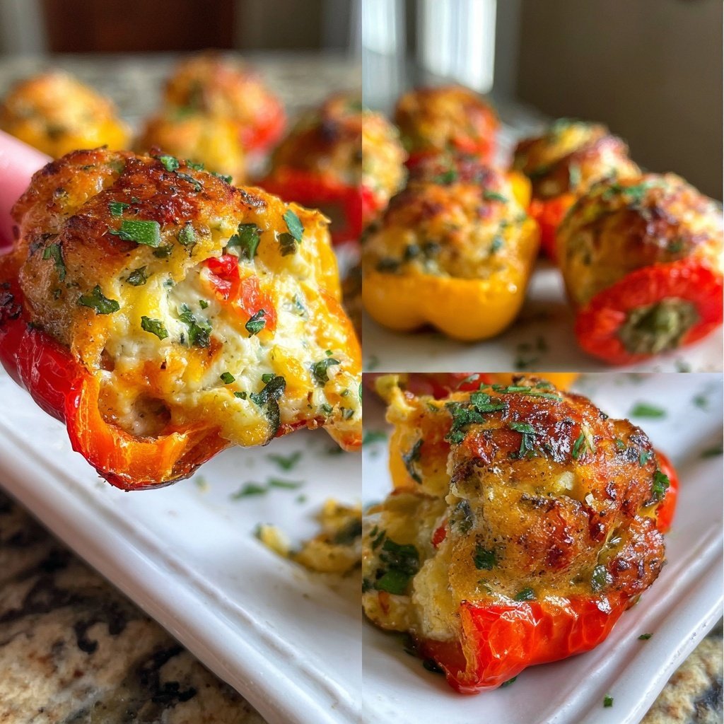 Super Bowl Appetizer Stuffed Mini Peppers