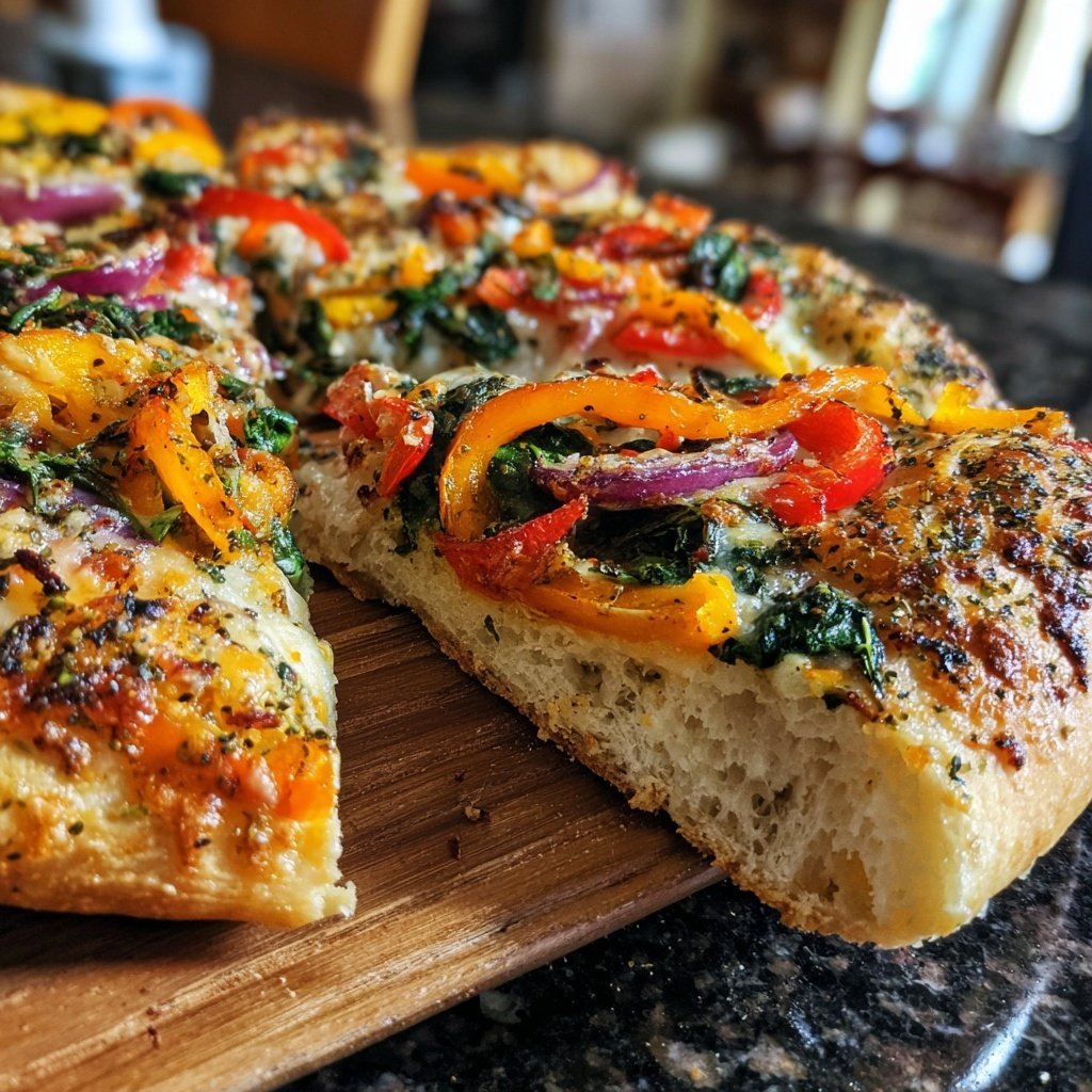 Super Bowl Food Sheet Pan Veggie Pizza