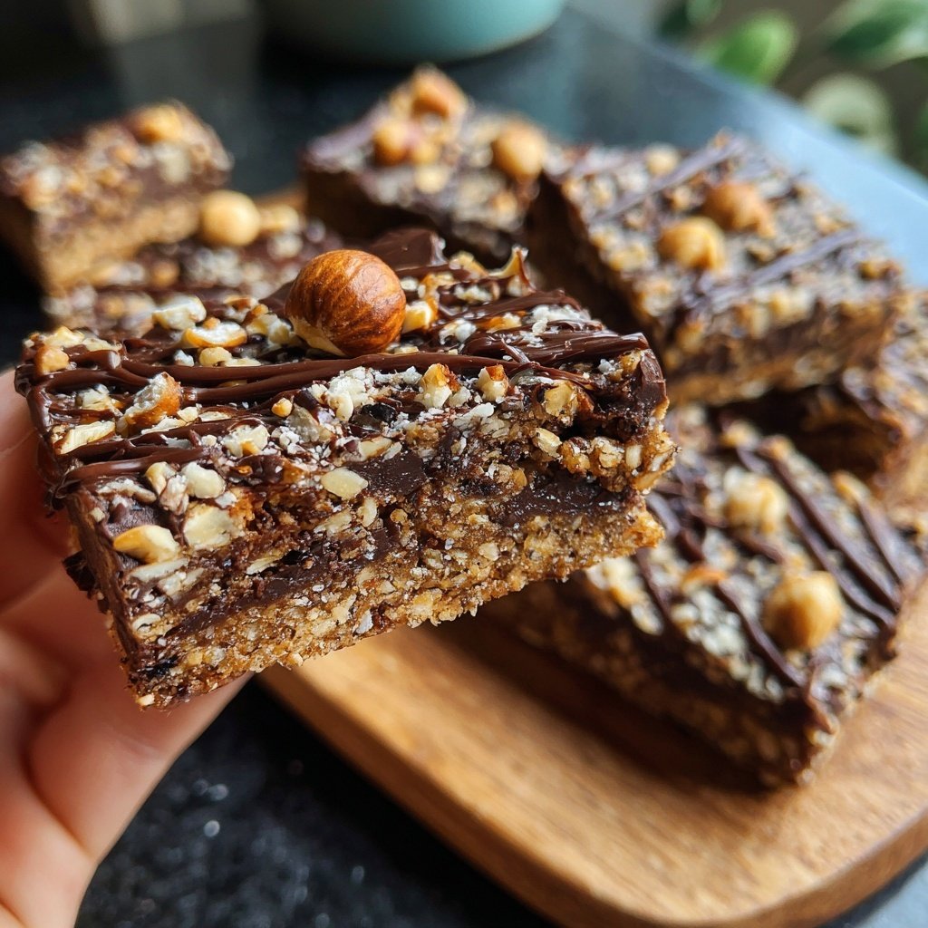 Chocolate Hazelnut Breakfast Bars