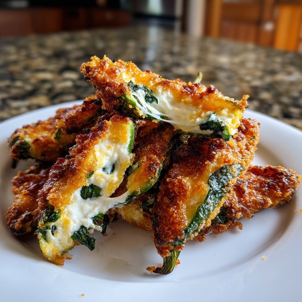 Jalapeno Poppers with Creamy Spinach Dip