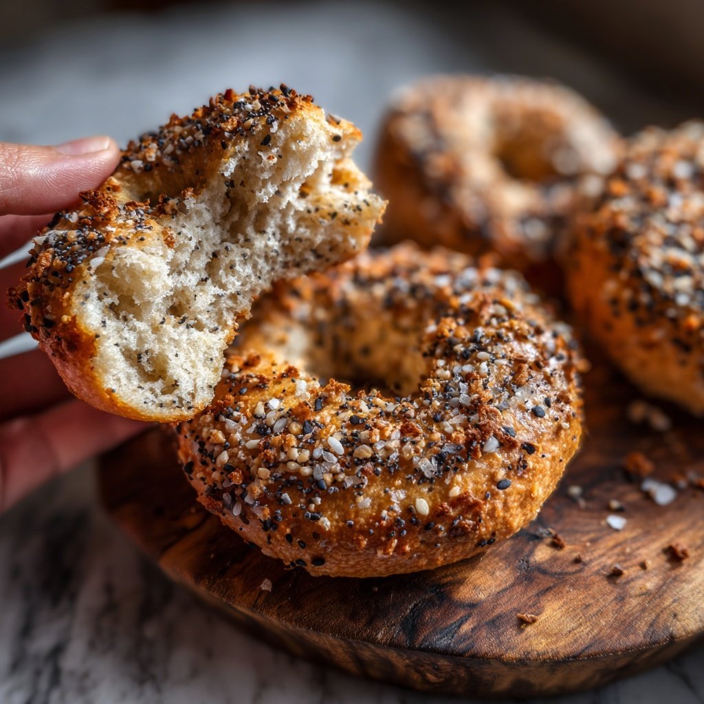 Two Ingredient Air Fryer Bagels