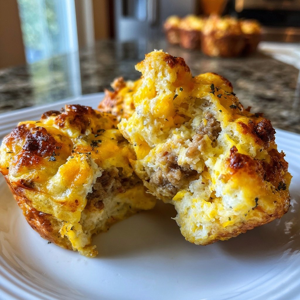 Keto Sausage Egg Breakfast Muffins