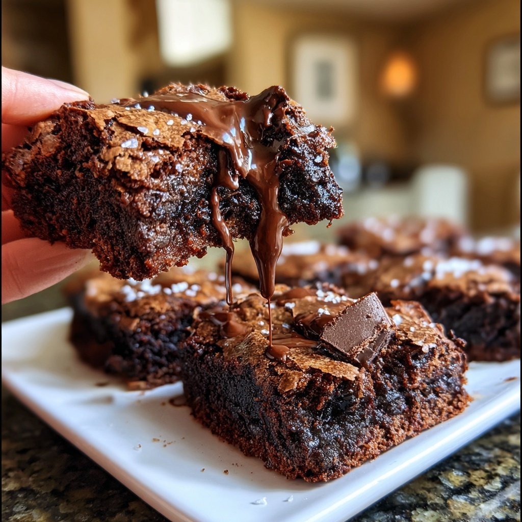 Gooey Sourdough Brownies