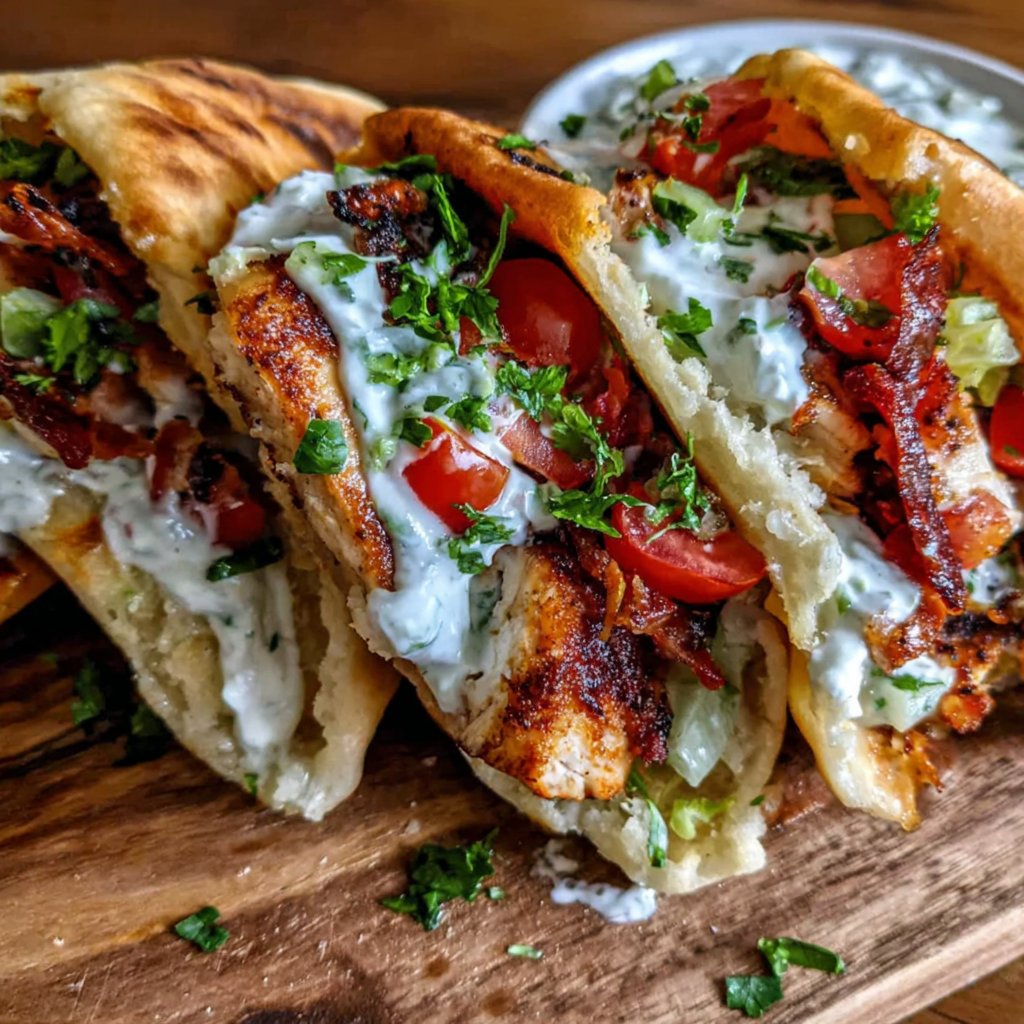 Grilled Chicken Pita Pockets