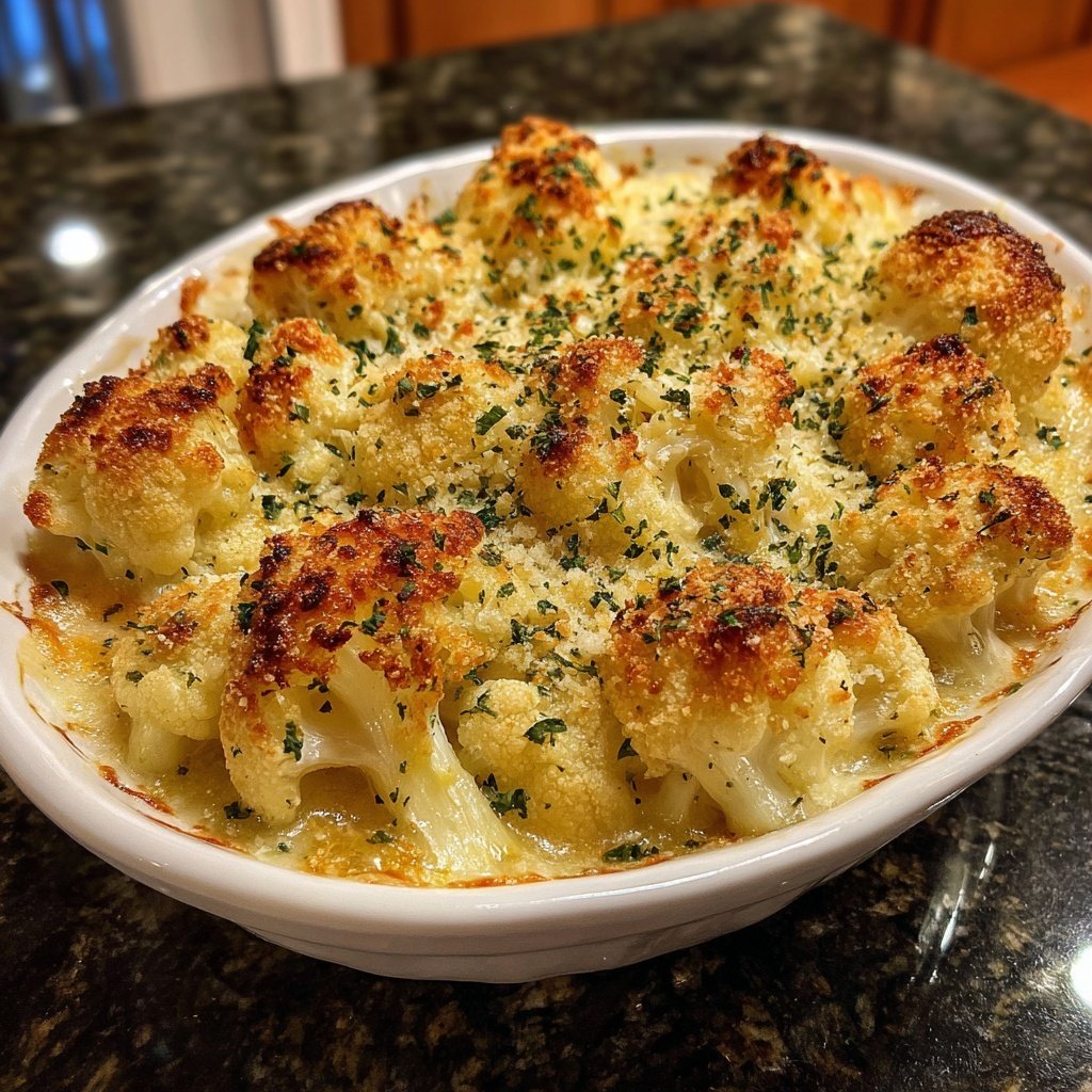 Sunday Roasted Cauliflower Gratin
