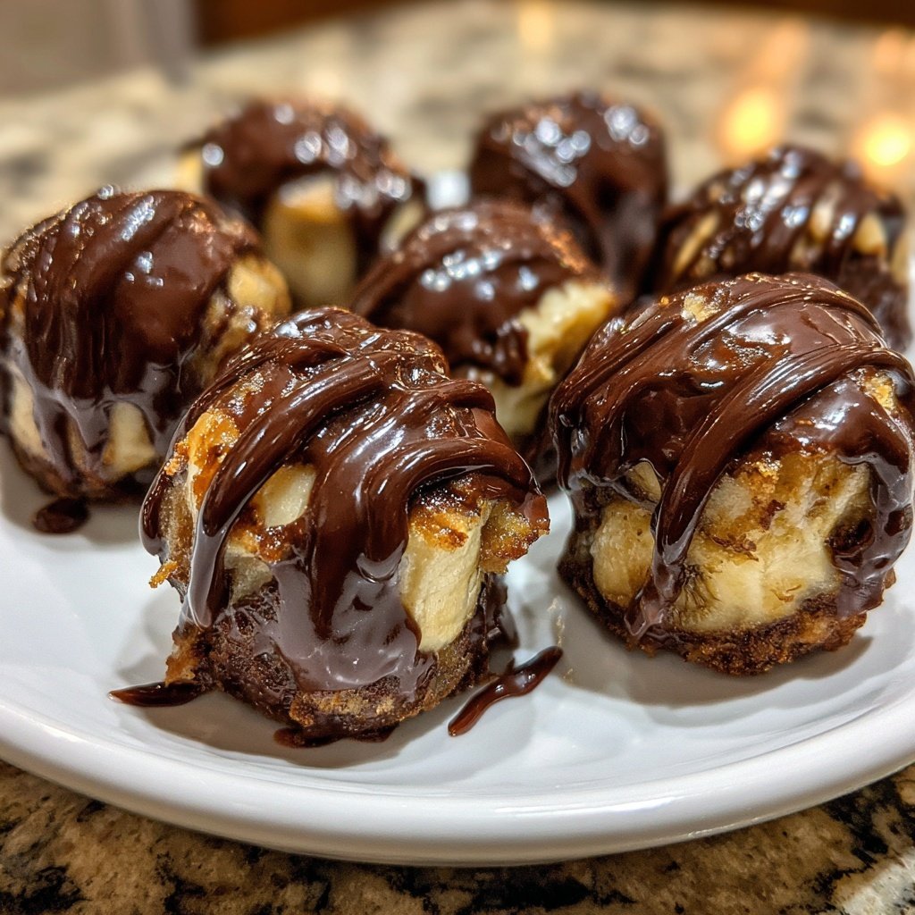Super Bowl Desserts Chocolate Banana Bites