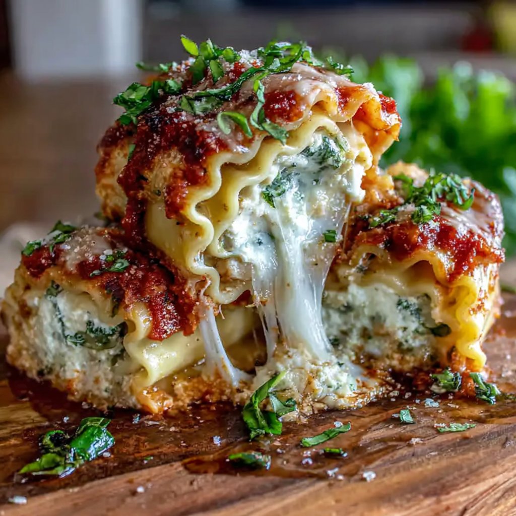 Vegetable Lasagna Roll Ups