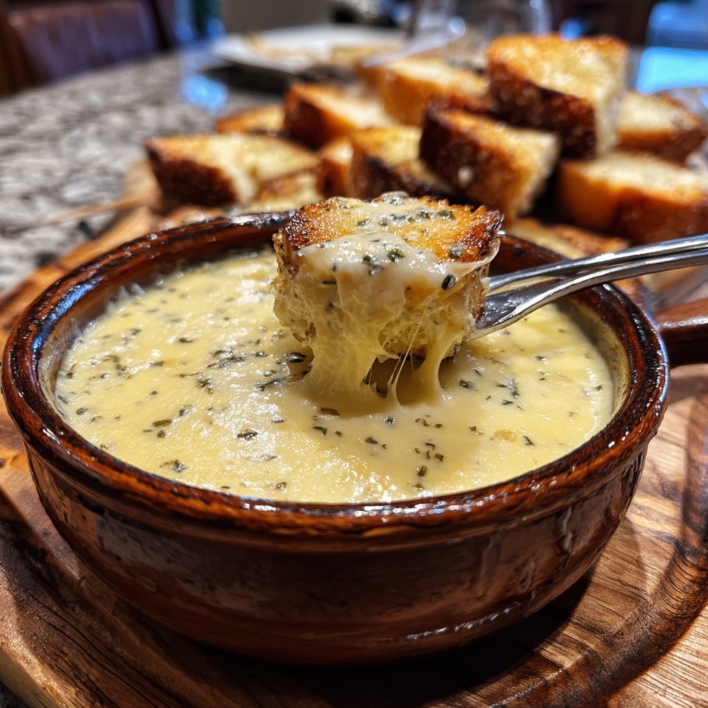 Fondue with Alpine Cheese Mix